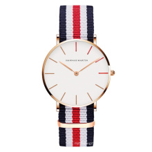 Hannah Martin 912 Quartz Watches Women Wristwatches Ladies Rose Gold Casual Watch Fashion Leather Nylon Reloj de mujer Hot